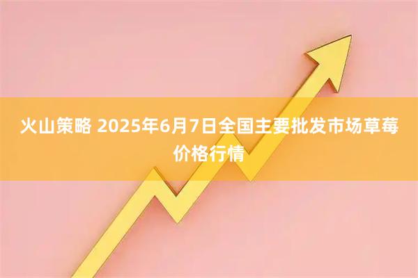 火山策略 2025年6月7日全国主要批发市场草莓价格行情