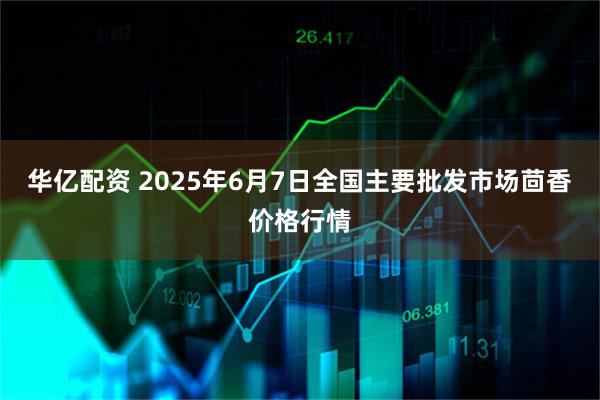 华亿配资 2025年6月7日全国主要批发市场茴香价格行情